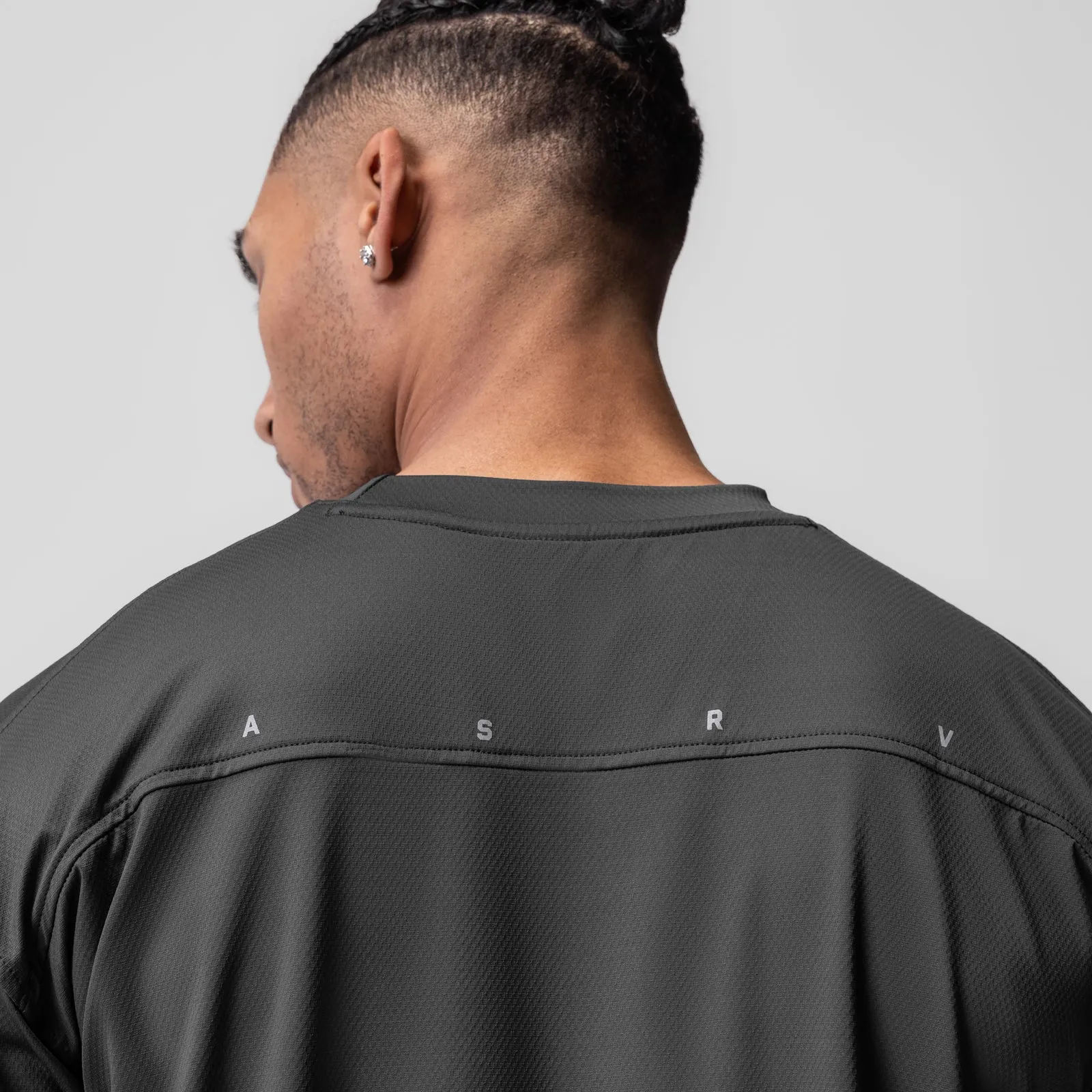 0822. AeroSilver® Oversized Tee - Space Grey