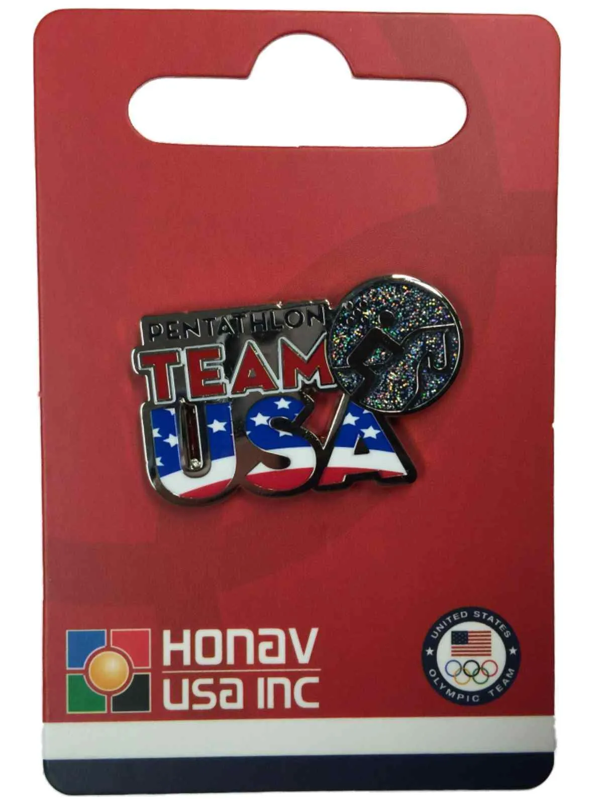 2020 Summer Olympics Tokyo Japan "Team USA" Pentathlon Pictogram Metal Lapel Pin