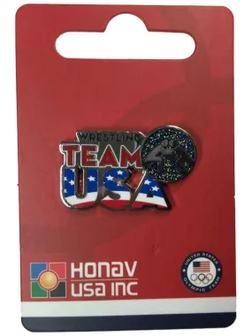 2020 Summer Olympics Tokyo Japan "Team USA" Wrestling Pictogram Metal Lapel Pin