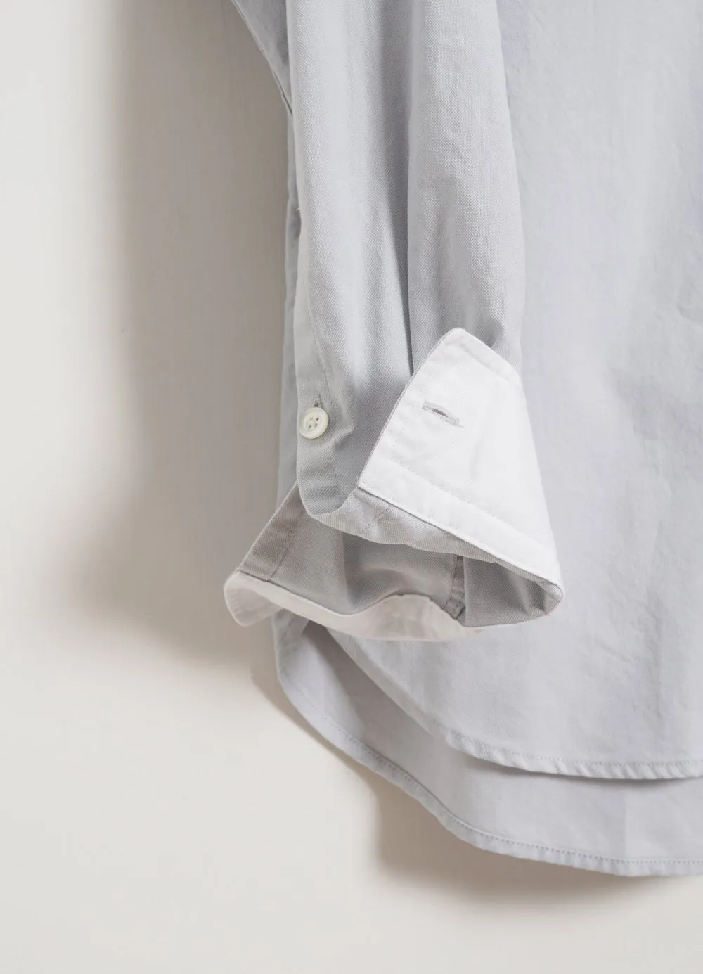 ANTE | Collarless Shirt | Silver