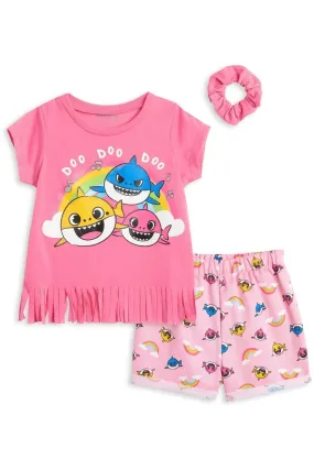 Baby Shark Graphic T-Shirt & Shorts Set