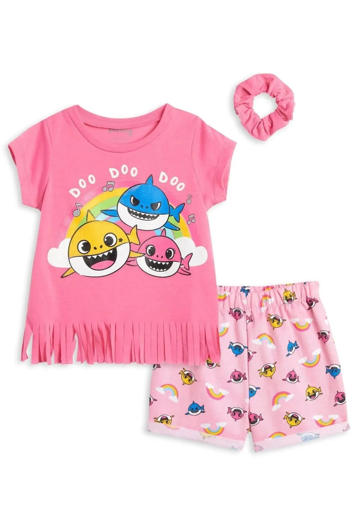Baby Shark Graphic T-Shirt & Shorts Set