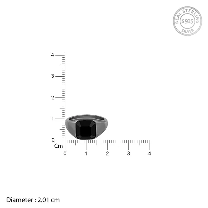 Black Rhodium Truly Bold Ring For Him