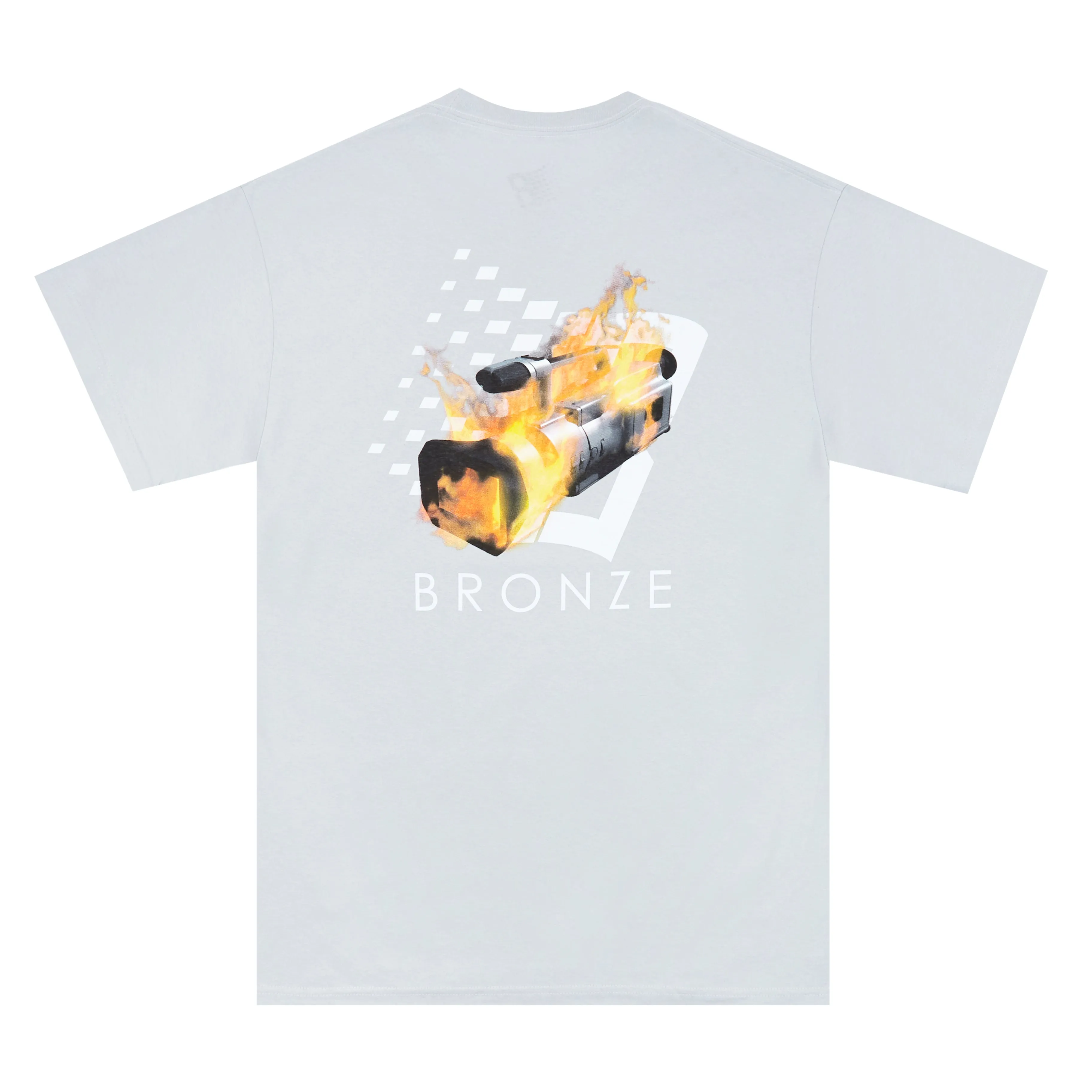 Bronze 56K VX B Logo T-Shirt - Silver