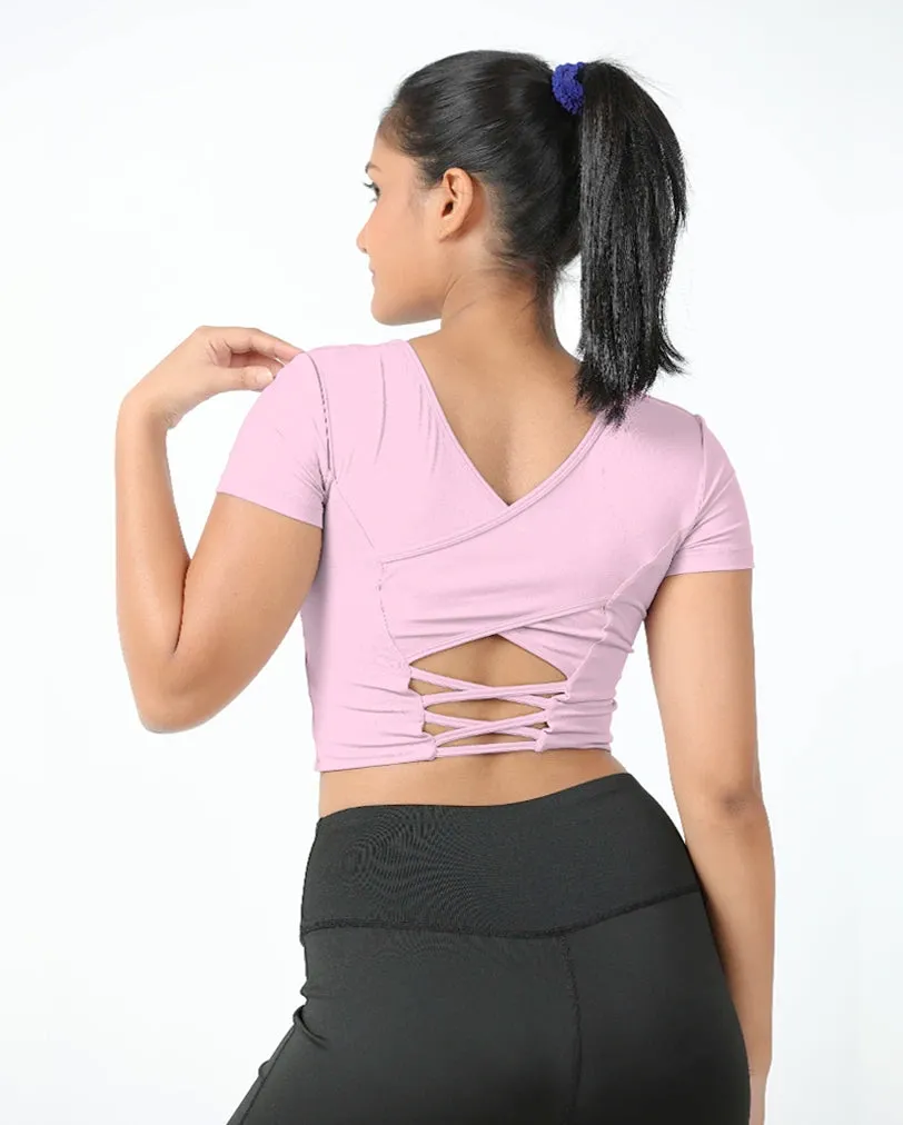 DareGlam Crossover Crop Top - Confidence in Style