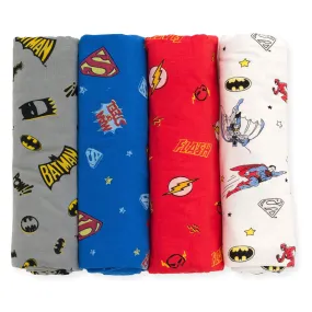 DC Comics Justice League 4 Pack Swaddles