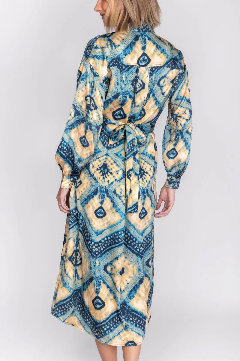 DELILAH DRESS (GREEN/GOLD) 48"