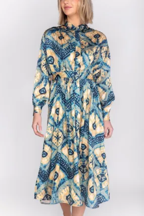 DELILAH DRESS (GREEN/GOLD) 48"