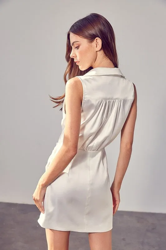 Do   Be Collection Junior Collar Wrap Dress
