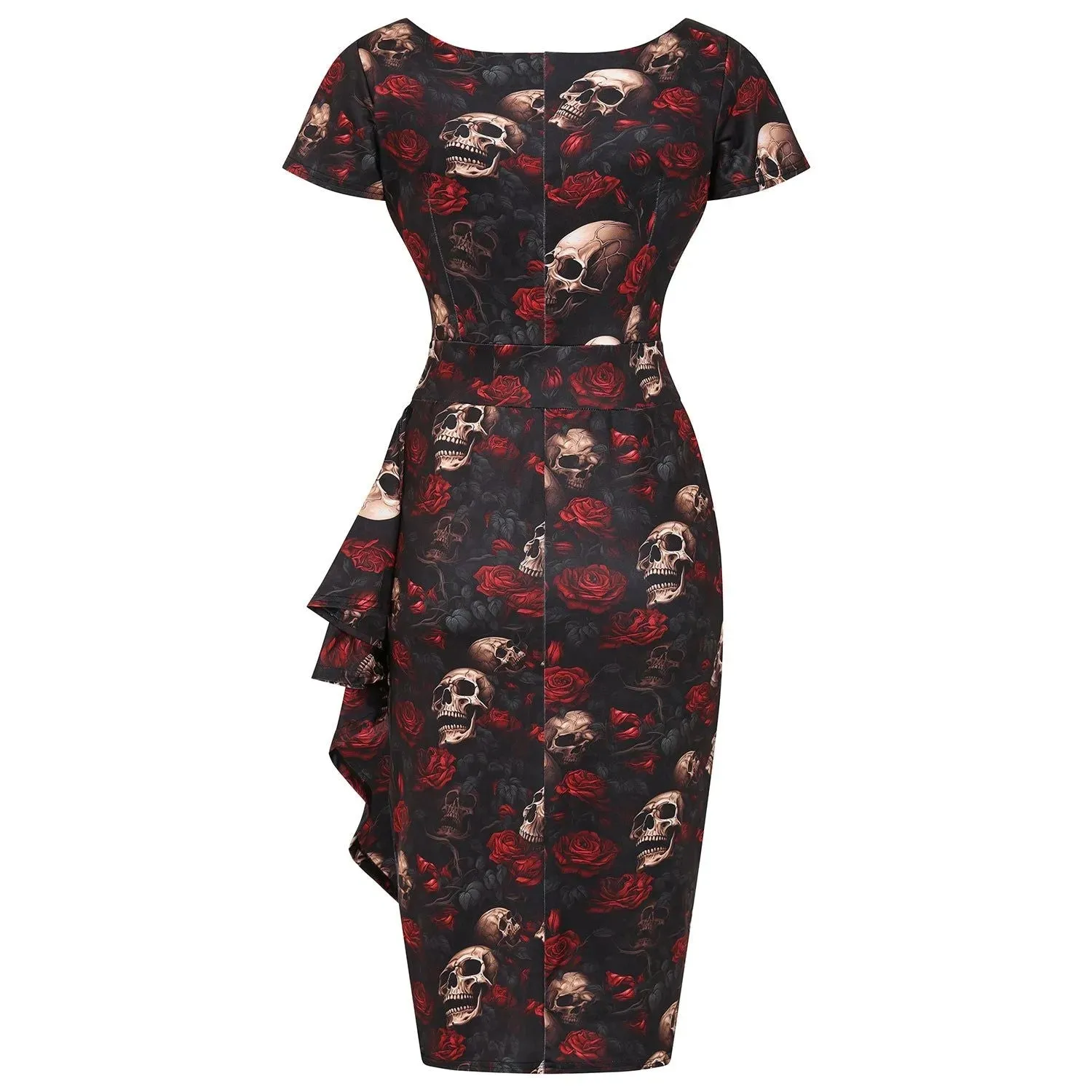 Elsie Dress - Rose Skull