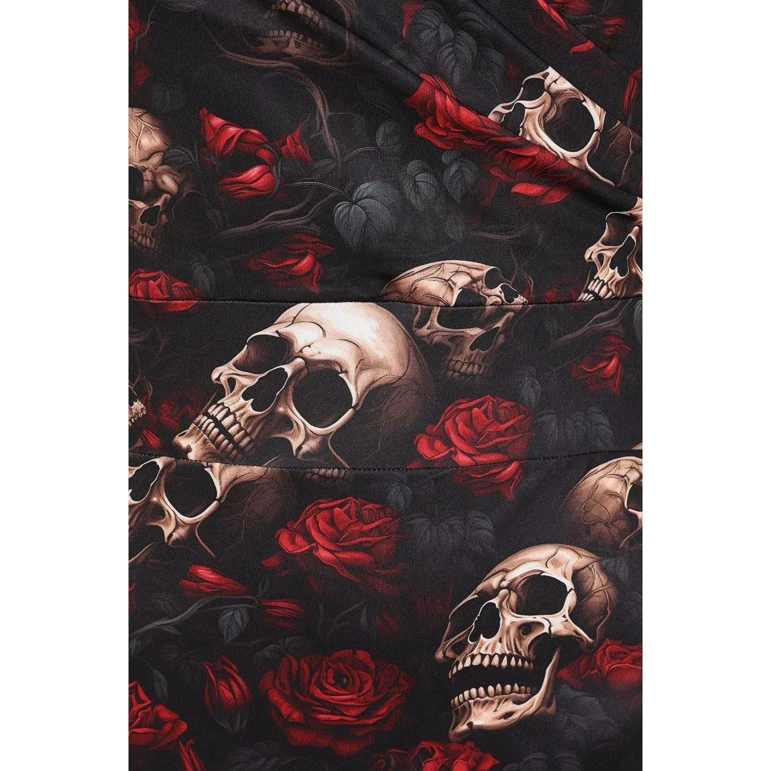 Elsie Dress - Rose Skull