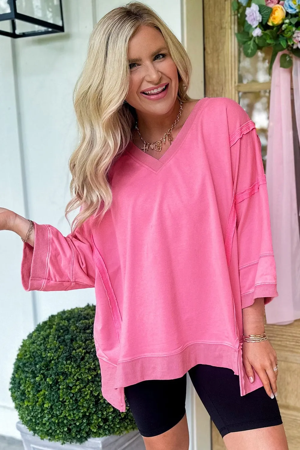 Everett V-Neck 3/4 Sleeve Tunic | S-XL | PRE ORDER