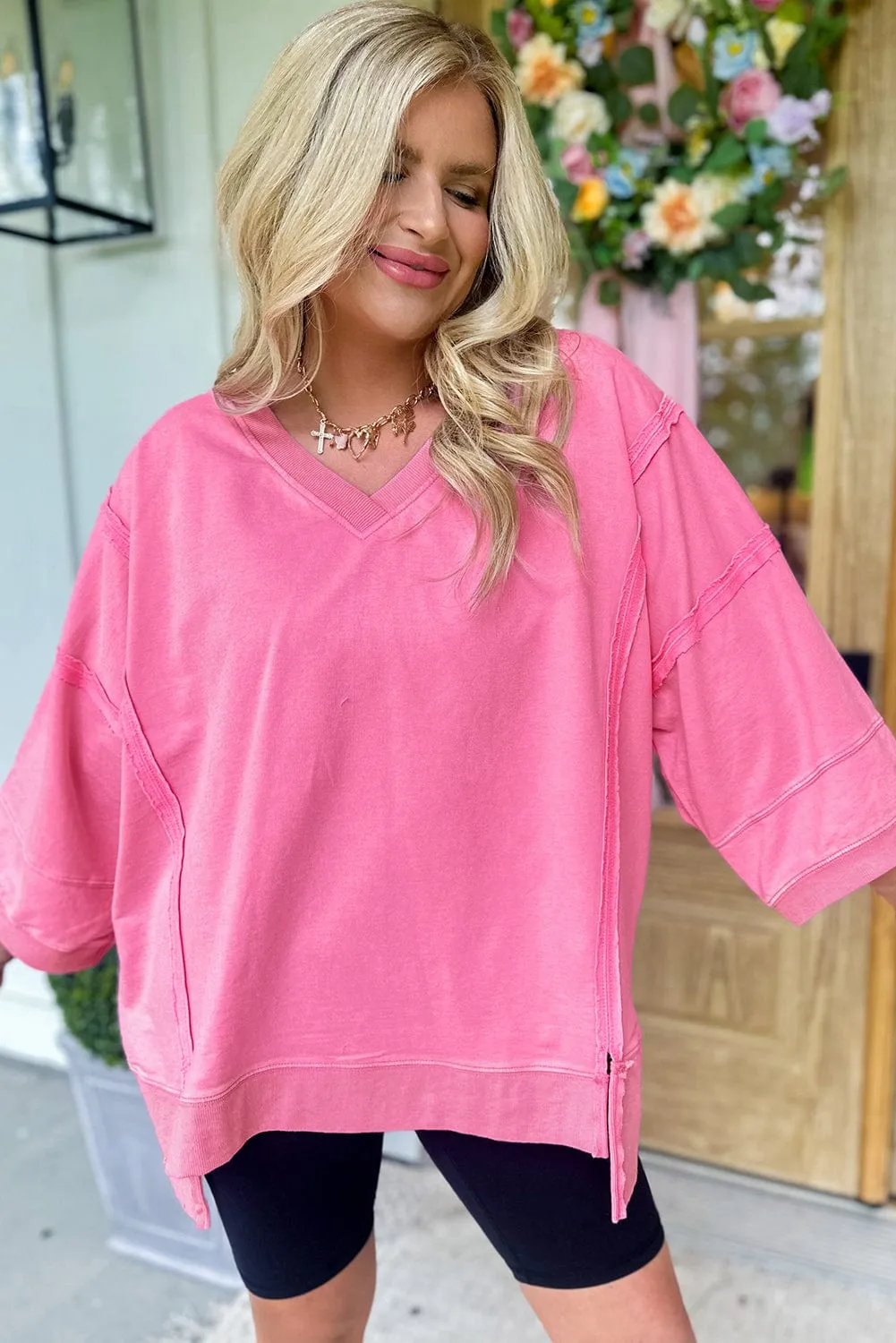 Everett V-Neck 3/4 Sleeve Tunic | S-XL | PRE ORDER
