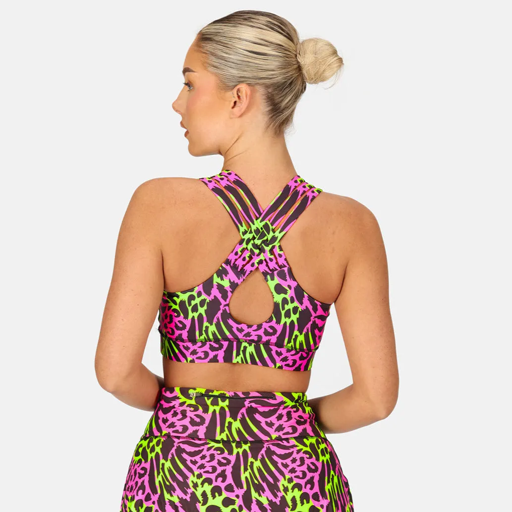 Feline Fusion Cross Back Bra