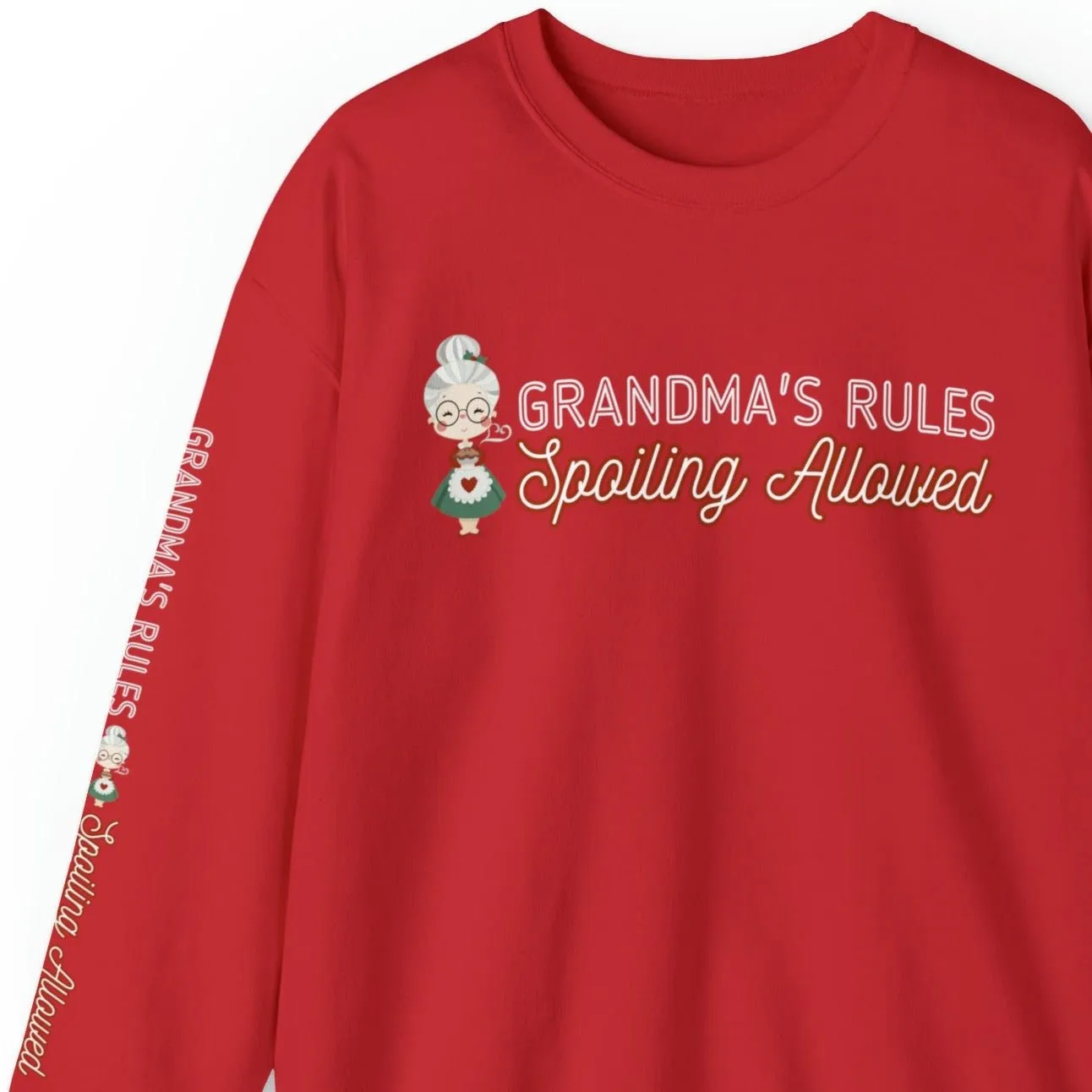 Grandma's Rules: Spoiling Allowed Women's Sweatshirt with Sleeve Detail