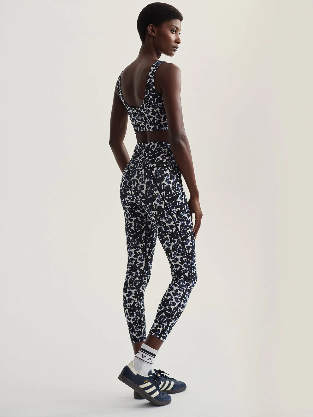 Ink Block Floral Form High 25" Leggings
