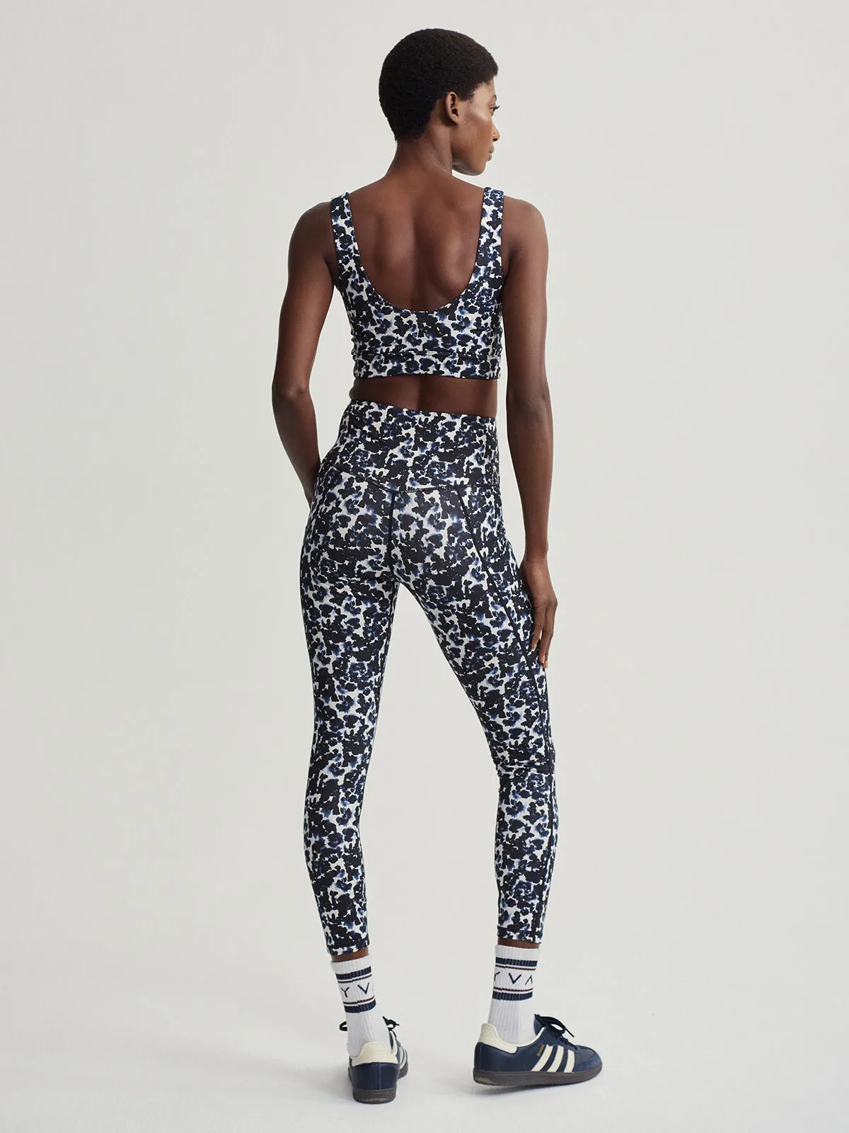 Ink Block Floral Form High 25" Leggings