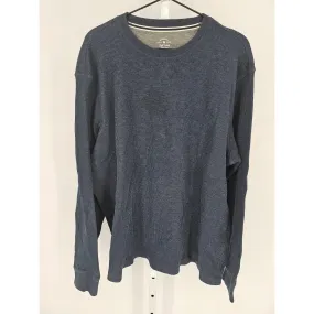 Knit Works Mens Sz XXL Soft Wash Thermal Long Sleeve T Shirt Slate Blue
