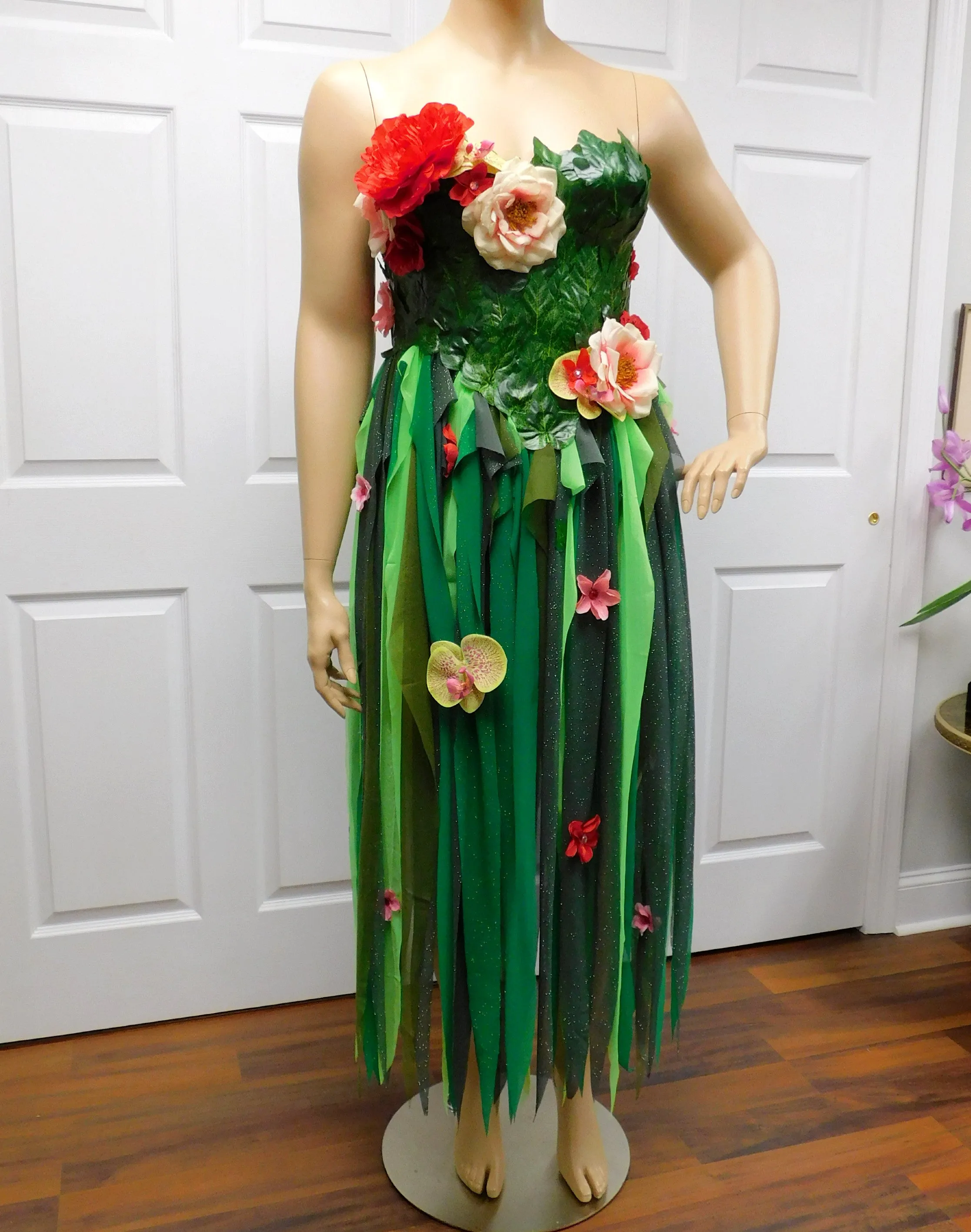 Mother Nature Te Fiti Inspired Costume Corset Dress Cosplay Halloween