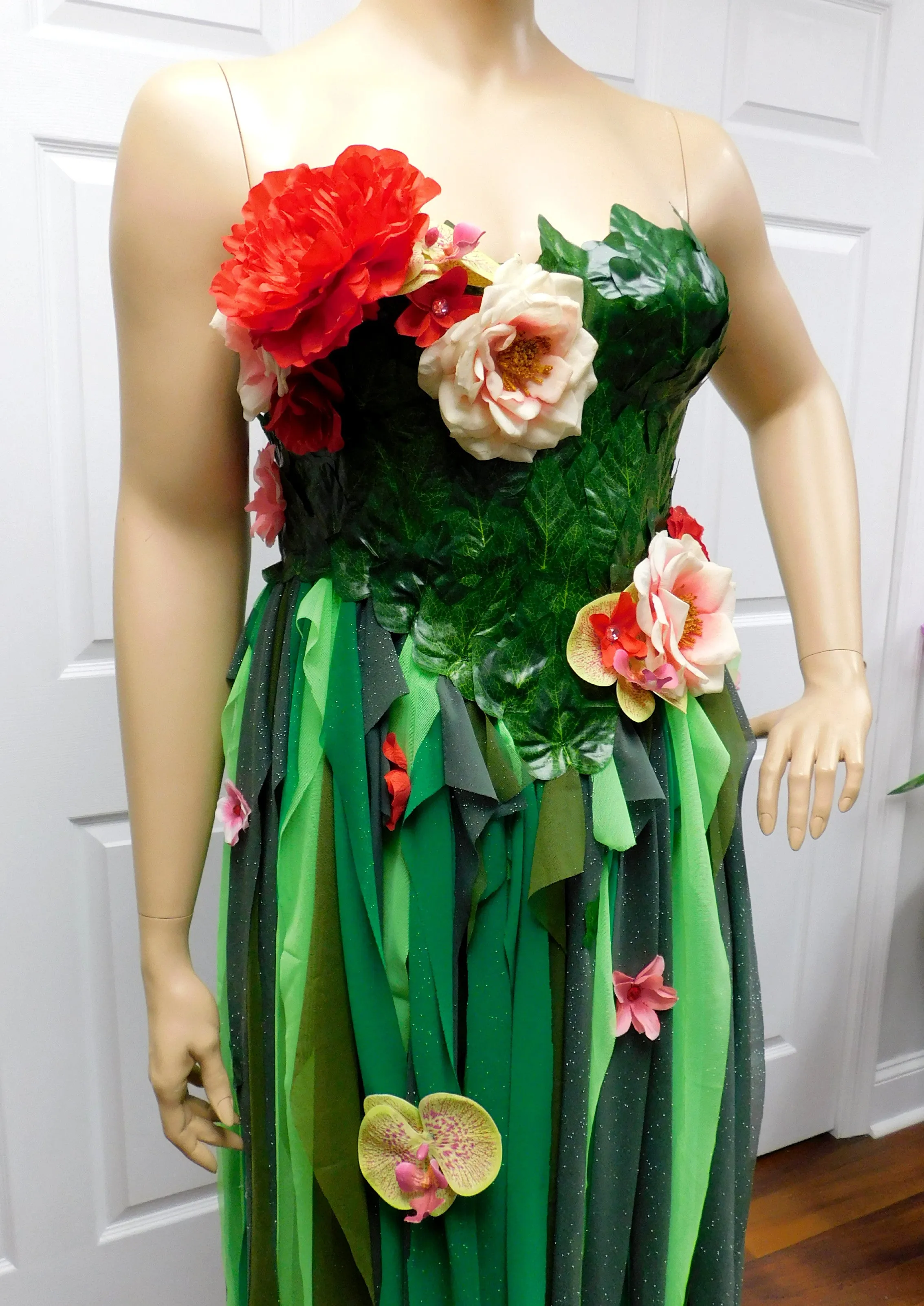 Mother Nature Te Fiti Inspired Costume Corset Dress Cosplay Halloween