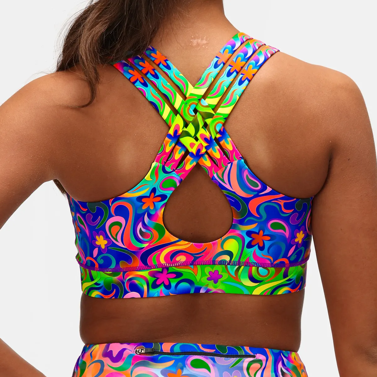 Mr Motivator Groovy Baby Cross Back Bra