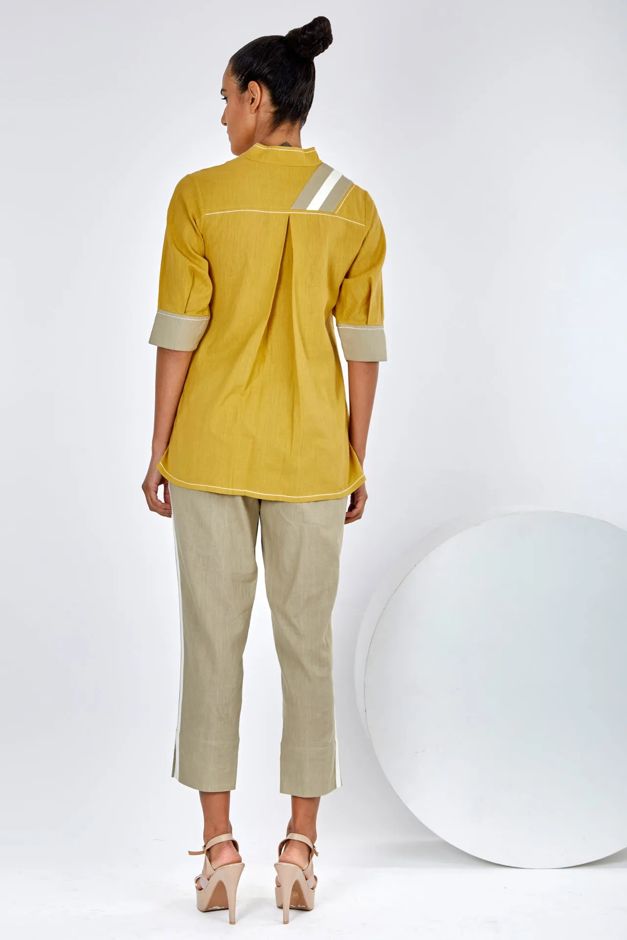 Mustard Ren - Crossbody Top and Pant Co-ord Set