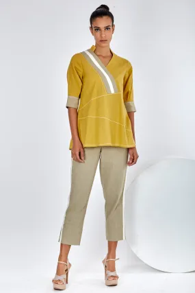 Mustard Ren - Crossbody Top and Pant Co-ord Set