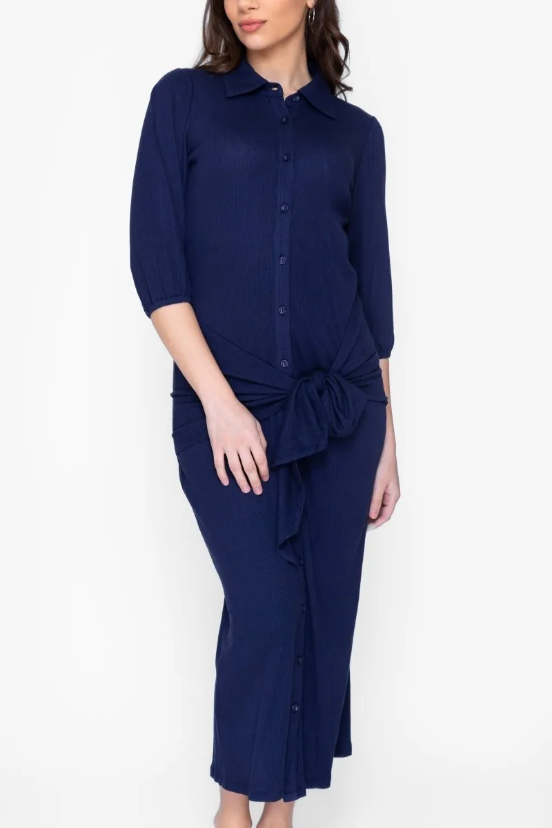 NAOMI DRESS 3/4 SLEEVES (NAVY)