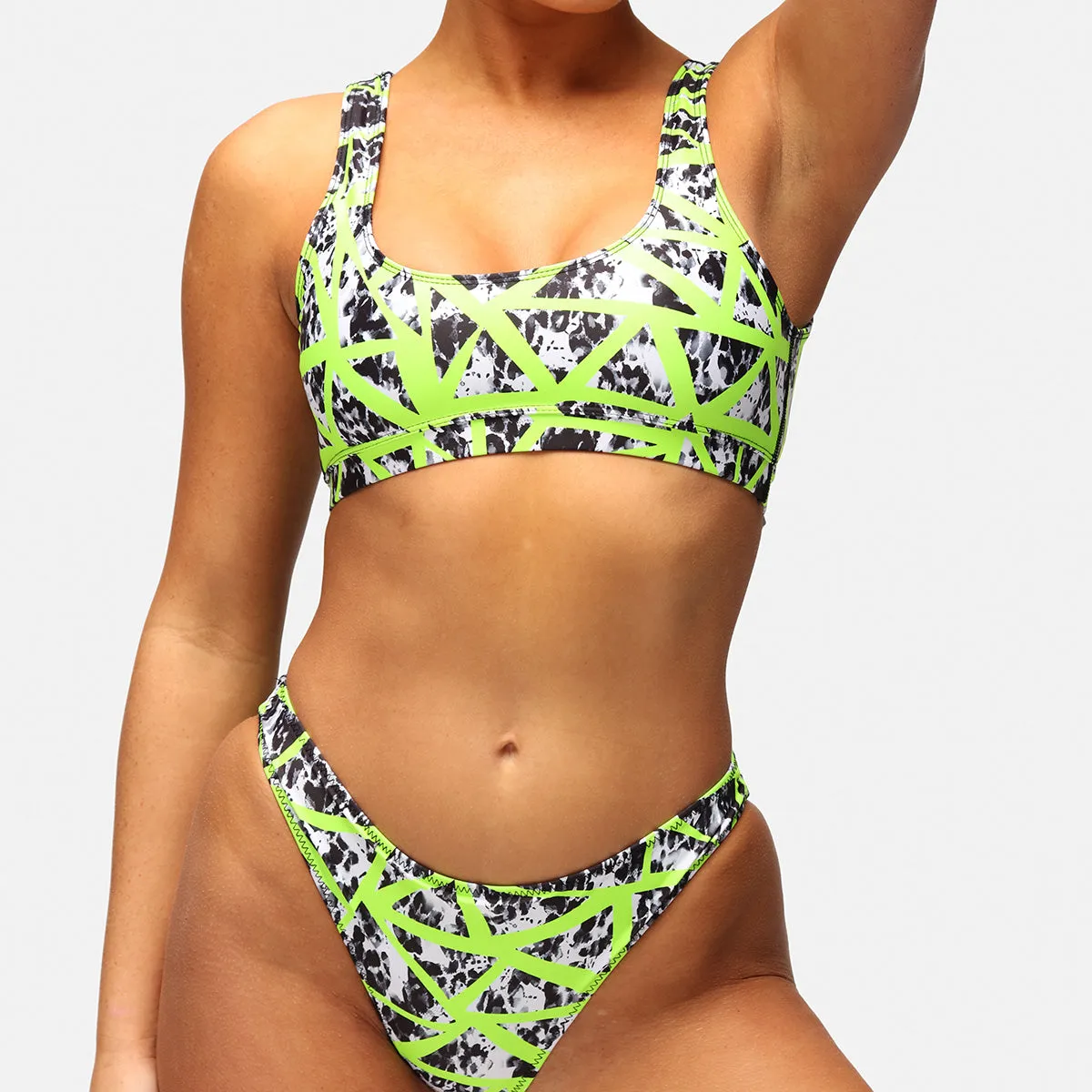 Neon Web Tikini Bottoms