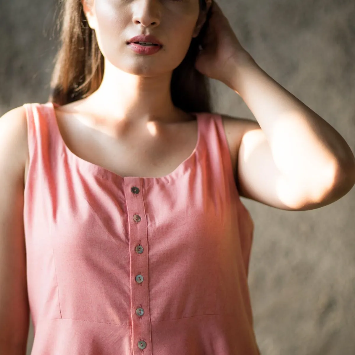 Old Peony Organic Cotton Skater Dress