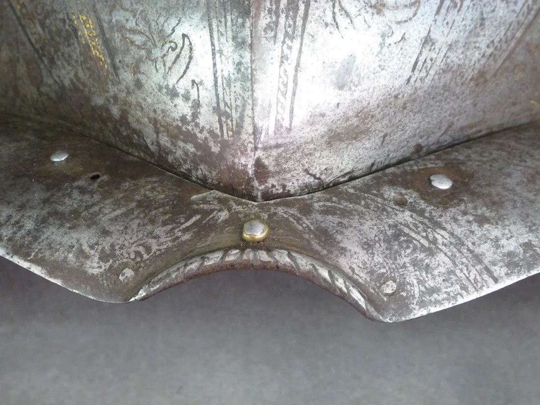 Original 16th Century European Engraved Breastplate Armor