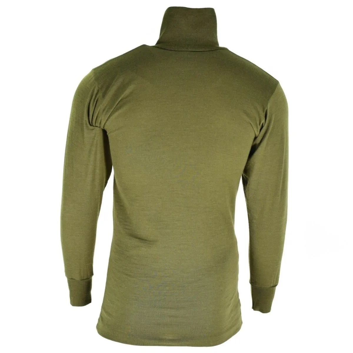 Original Italian army tricot shirt zipper Undershirt F1 thermal Green OD NEW