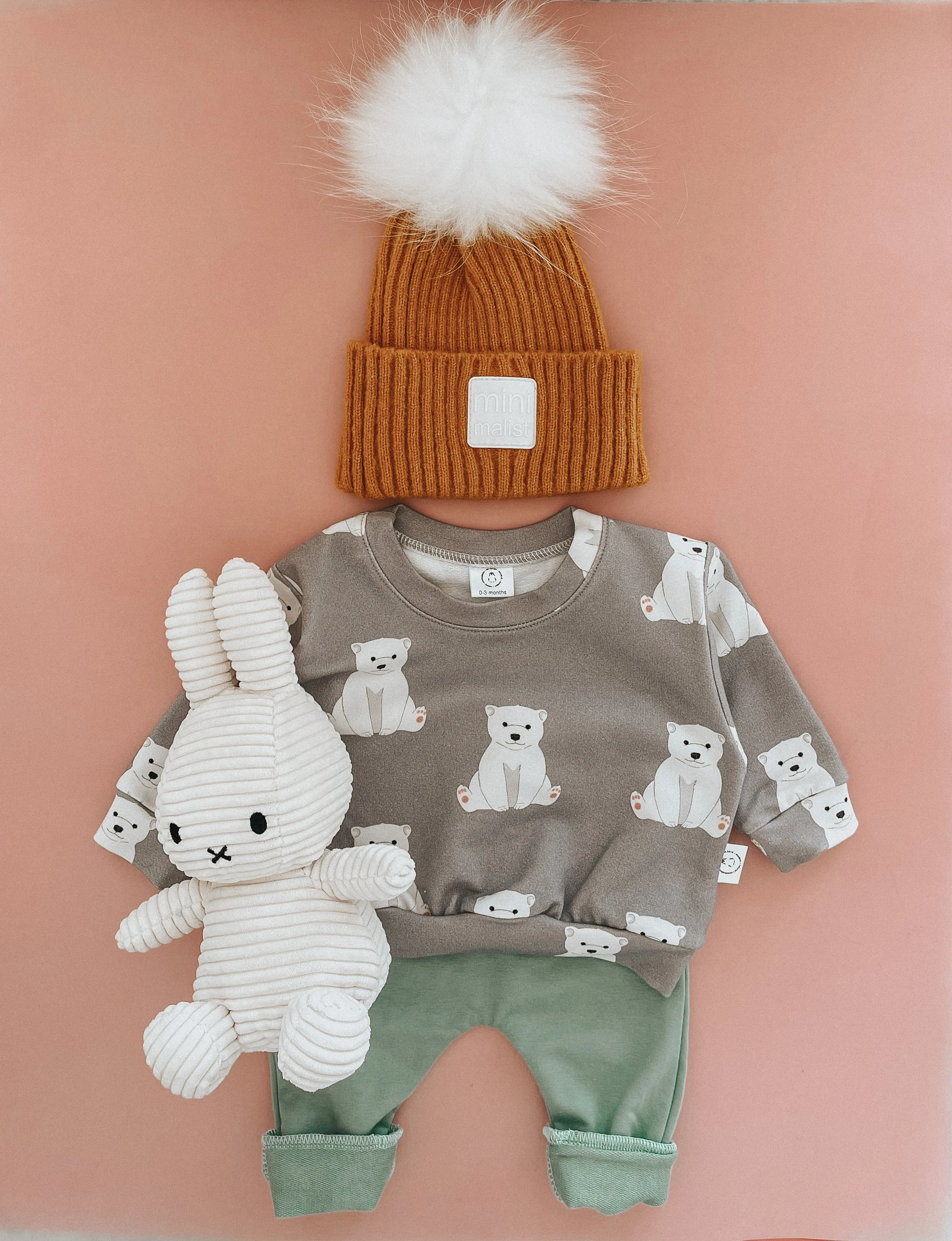 Oversized Sweatshirt with Polar Bear