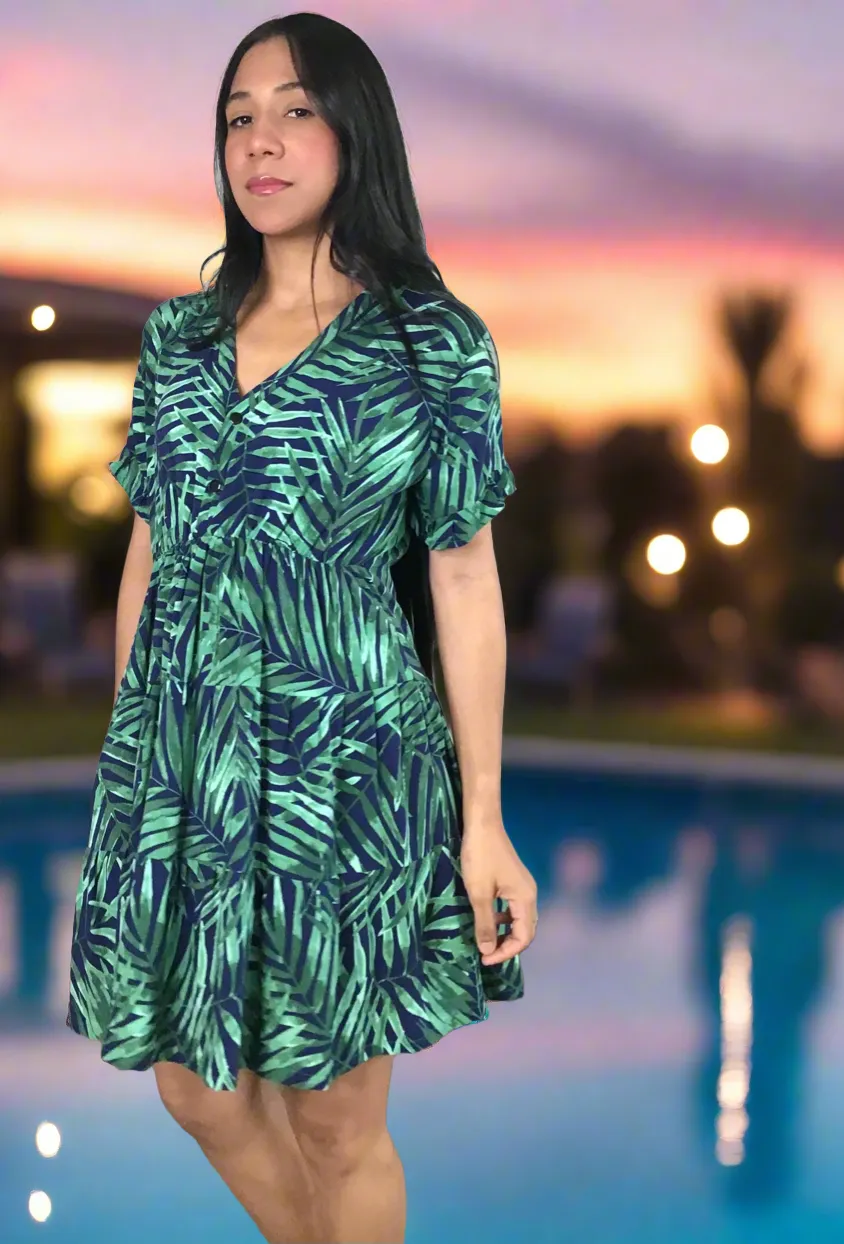 Pollera Dress Oasis | Handcrafted Elegance | Nido Shop
