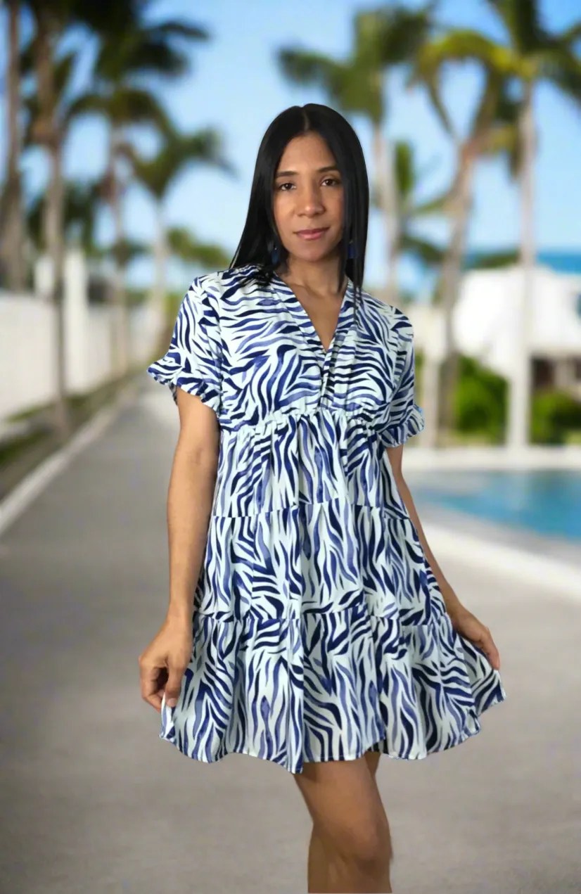 Pollera Dress Zebra | Handcrafted Elegance | Nido Shop