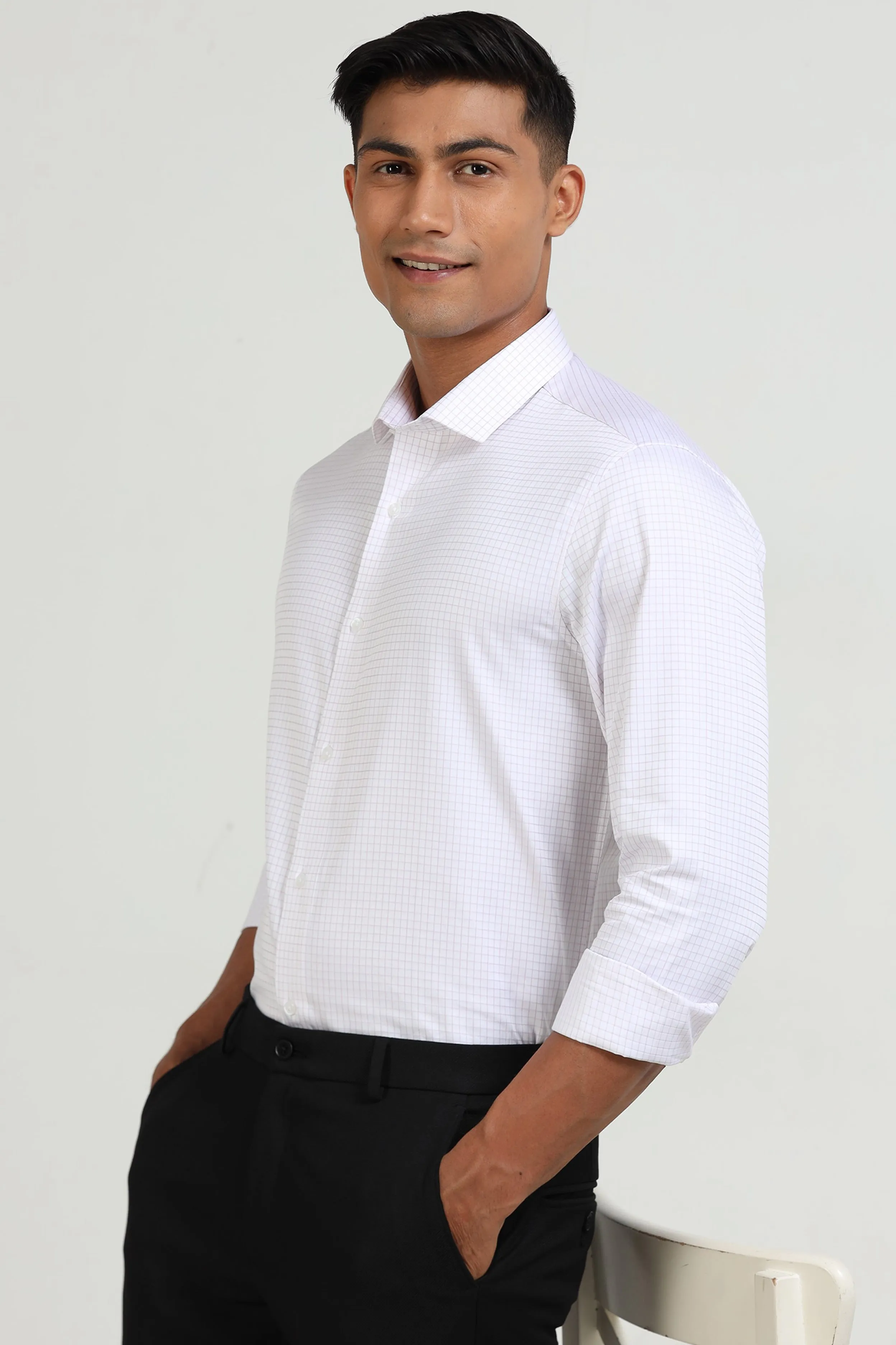 Rose Pink Check Shirt