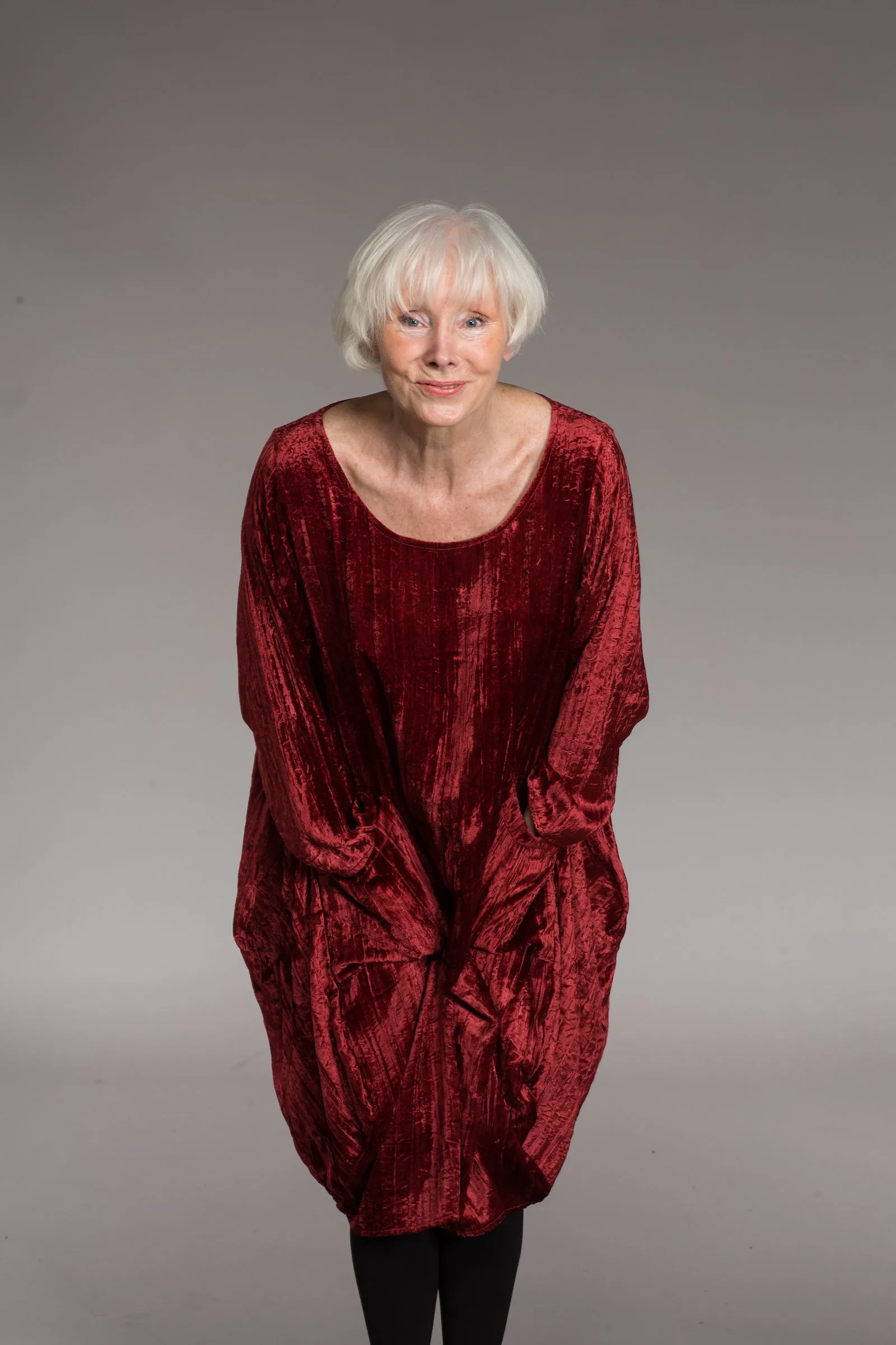 Roshan Dress in Crushed Velvet