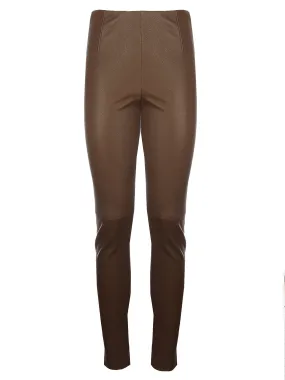 'S Max Mara Cropped Leather Leggings