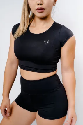 Slay Crop Top - Black