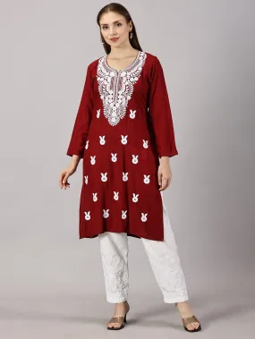 Soft rayon cotton kurti | Embroidered women’s kurti | Traditional ethnic wear