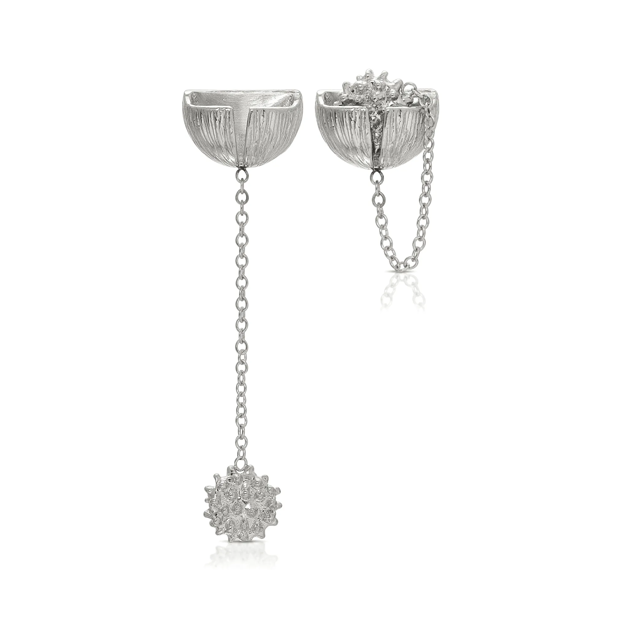 Spiky Pocket Stud Earrings