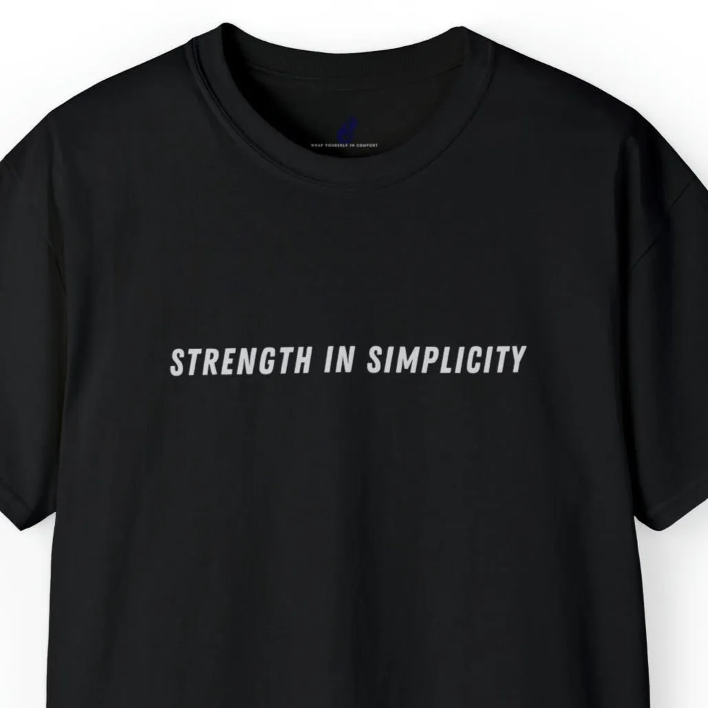 Strength in Simplicity Men's Tee - Minimalist and Powerful Shirt