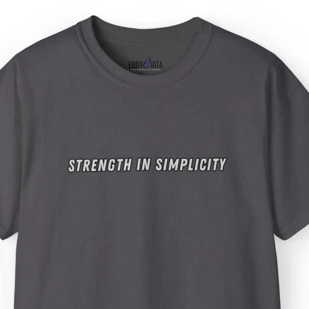 Strength in Simplicity Men's Tee - Minimalist and Powerful Shirt