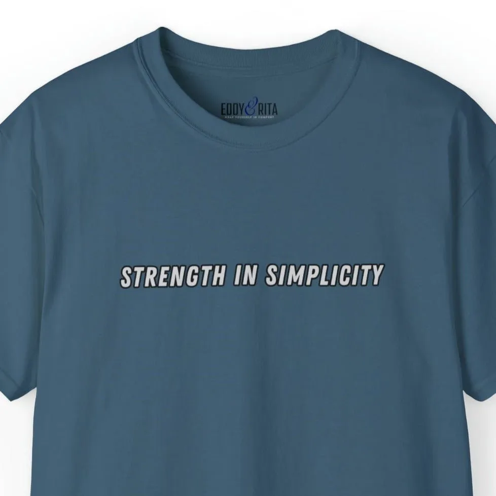 Strength in Simplicity Men's Tee - Minimalist and Powerful Shirt