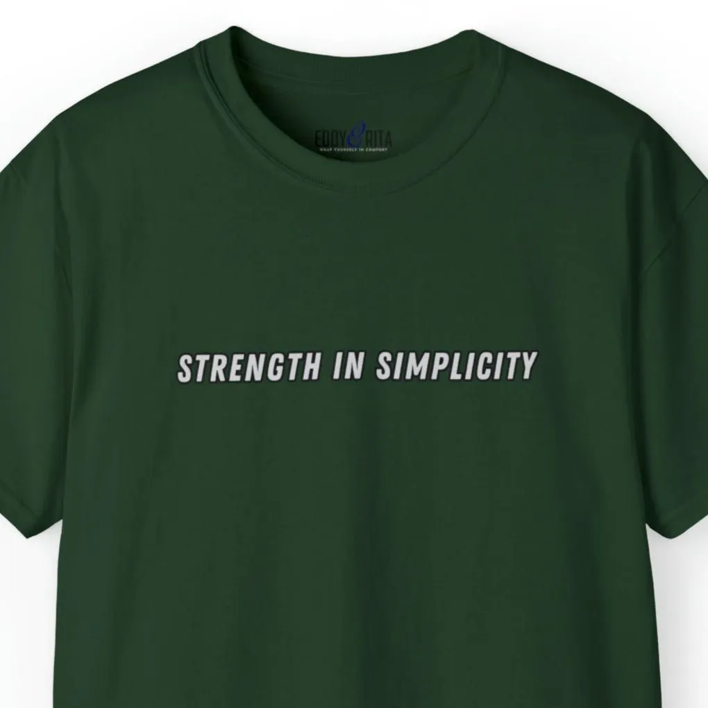 Strength in Simplicity Men's Tee - Minimalist and Powerful Shirt