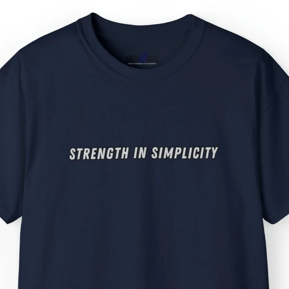 Strength in Simplicity Men's Tee - Minimalist and Powerful Shirt