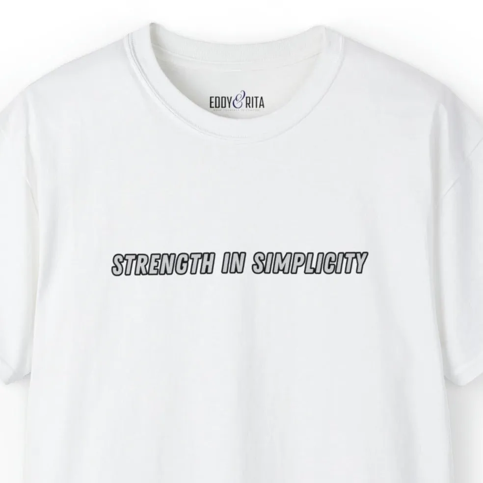 Strength in Simplicity Men's Tee - Minimalist and Powerful Shirt